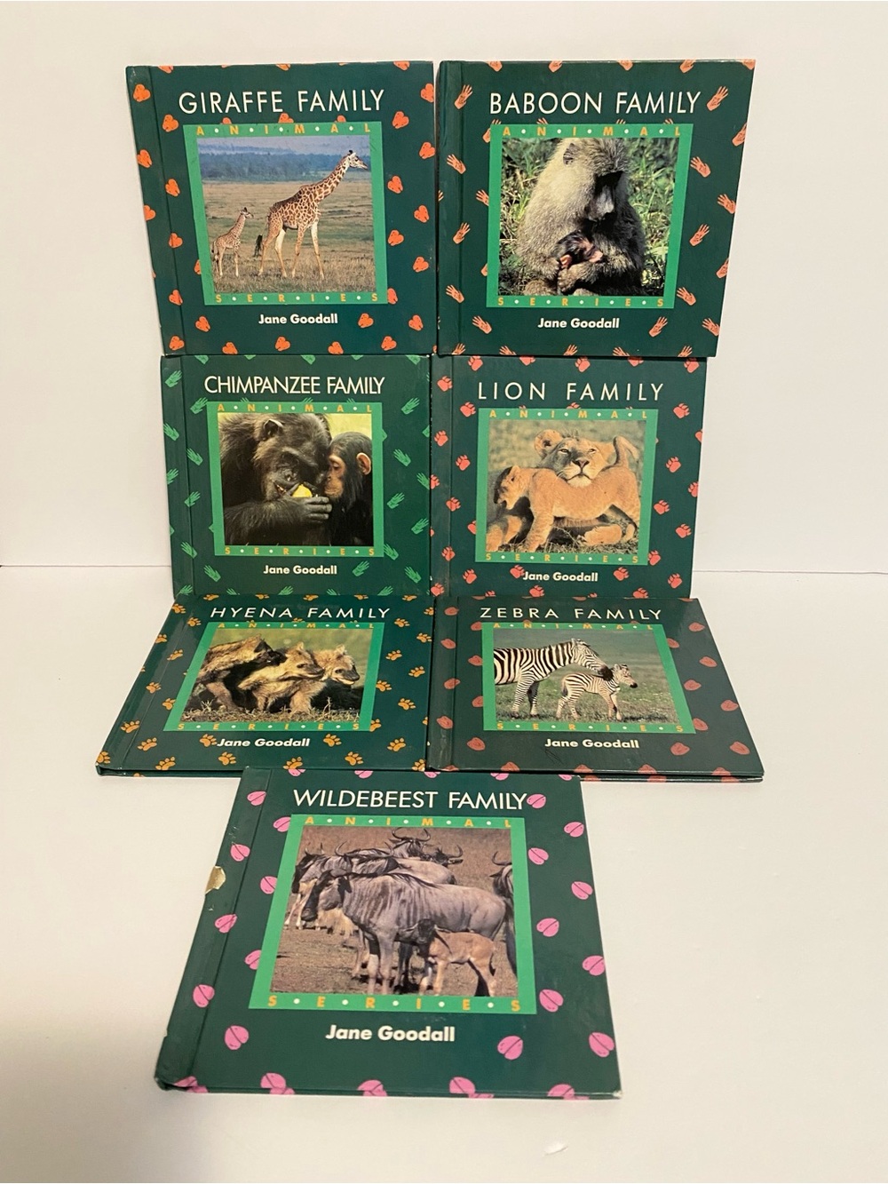 Jane Goodall Hardcover Animal Books Lot of 7 Vintage Nature Non Fiction Facts